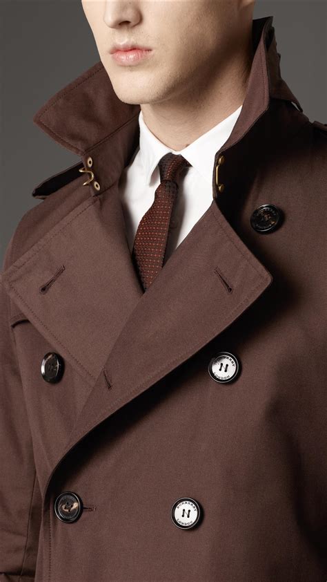 burberry trench brown mens|gabardine trench coat men's.